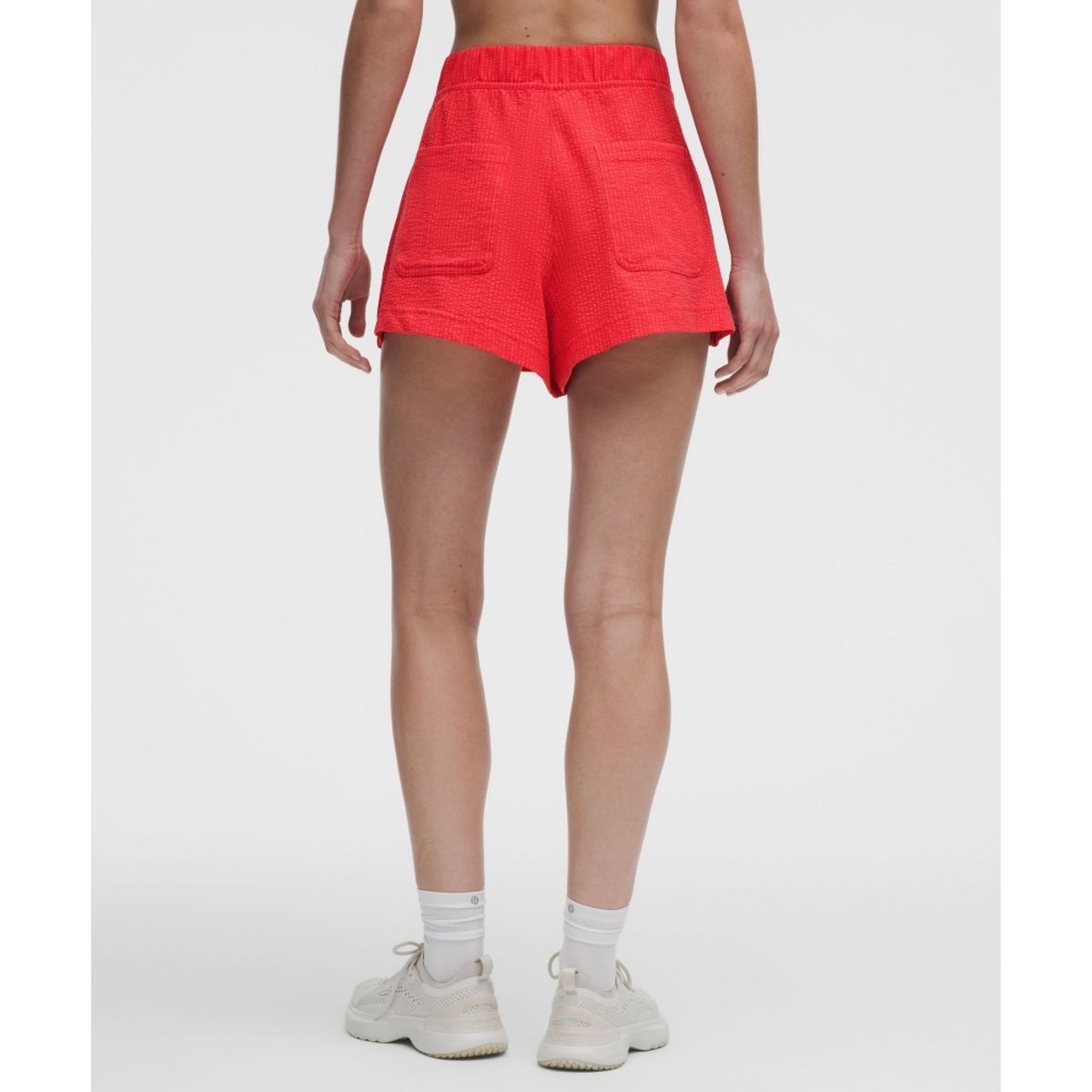 룰루레몬(LULULEMON) 시어서커 WovenAir 하이라이즈 플리티드 쇼츠 3.5inch