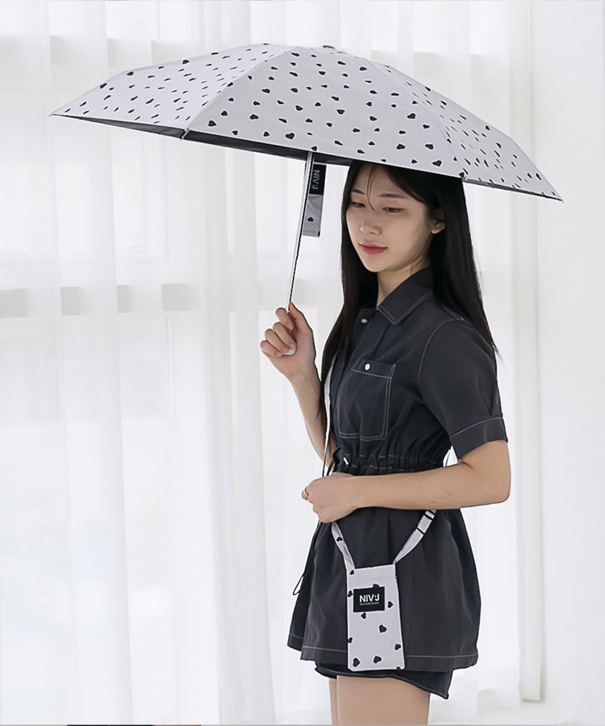 니브제이(NIVJ) NJ_5단 하로라 숄더백 슬림암막 양우산- 4COLOR