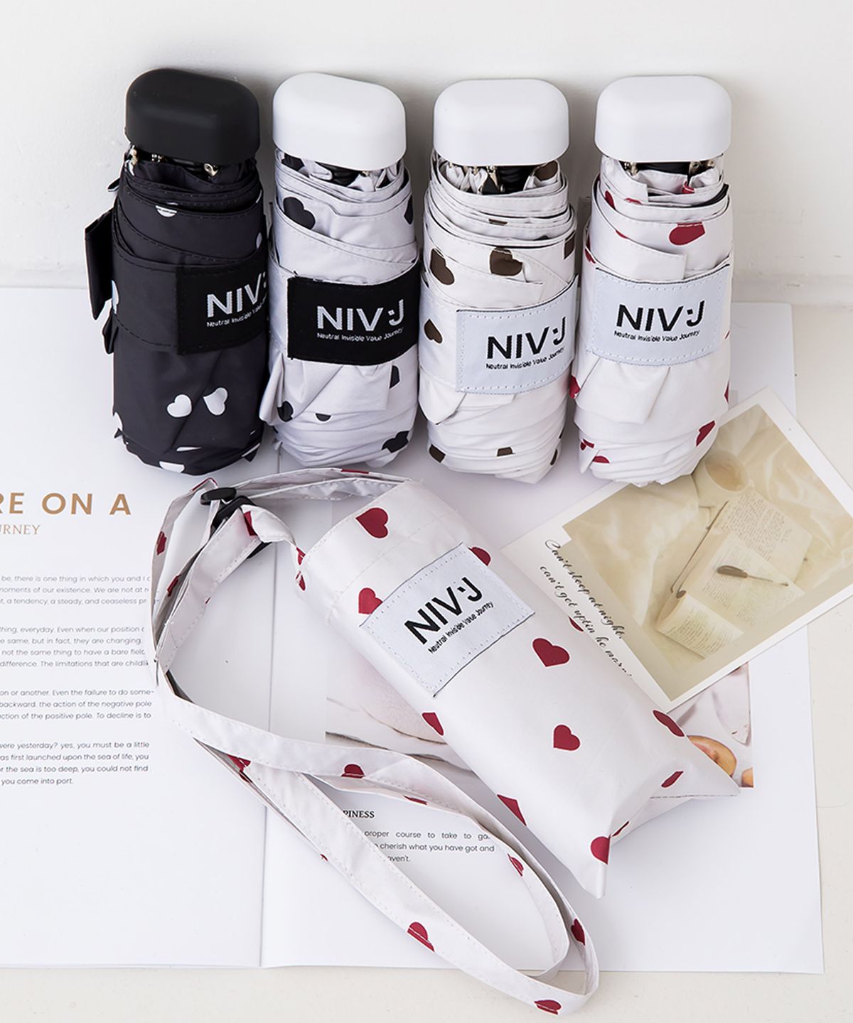 니브제이(NIVJ) NJ_5단 하로라 숄더백 슬림암막 양우산- 4COLOR