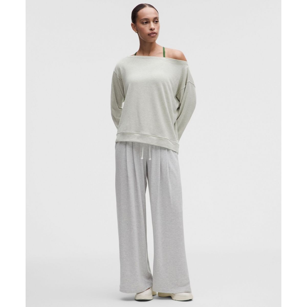 룰루레몬(LULULEMON) 비캄 오버사이즈드 보트넥 롱슬리브 셔츠  MADW