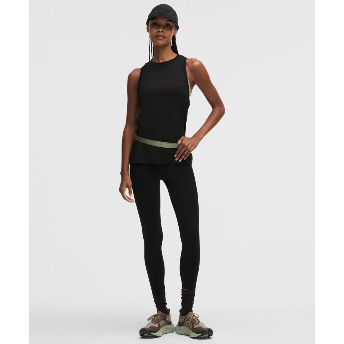 룰루레몬(LULULEMON) 스위프틀리 릴랙스드 탱크탑 *업데이트 핏  BLK BLK