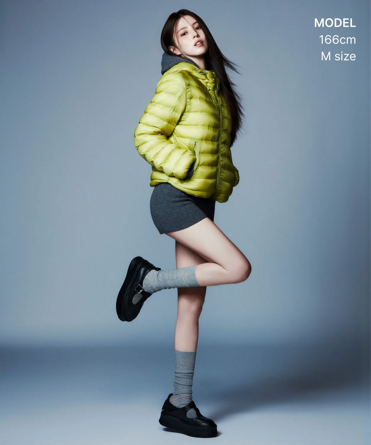 무신사 스탠다드 우먼(MUSINSA STANDARD WOMAN) [시티 레저] 우먼즈 시어 후디드 라이트 다운 재킷 [옐로우 그린]