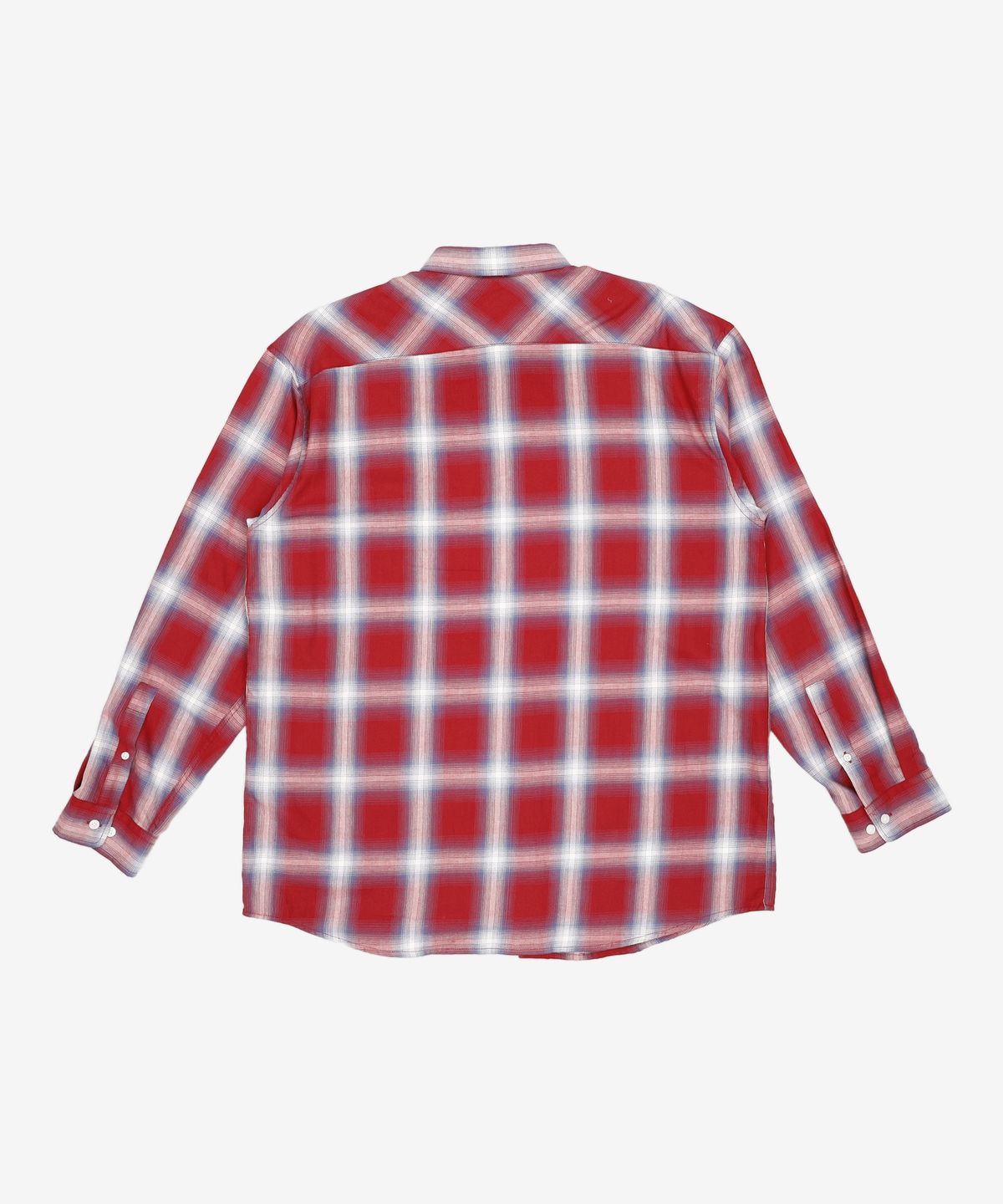 사운즈라이프(SOUNDSLIFE) Ombre Check Shirt Red L