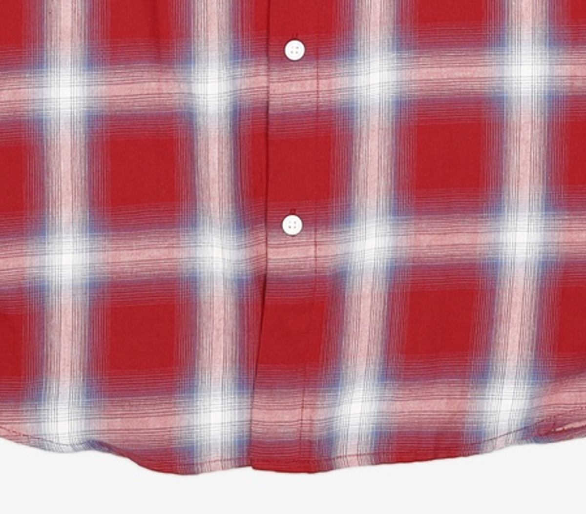 사운즈라이프(SOUNDSLIFE) Ombre Check Shirt Red L