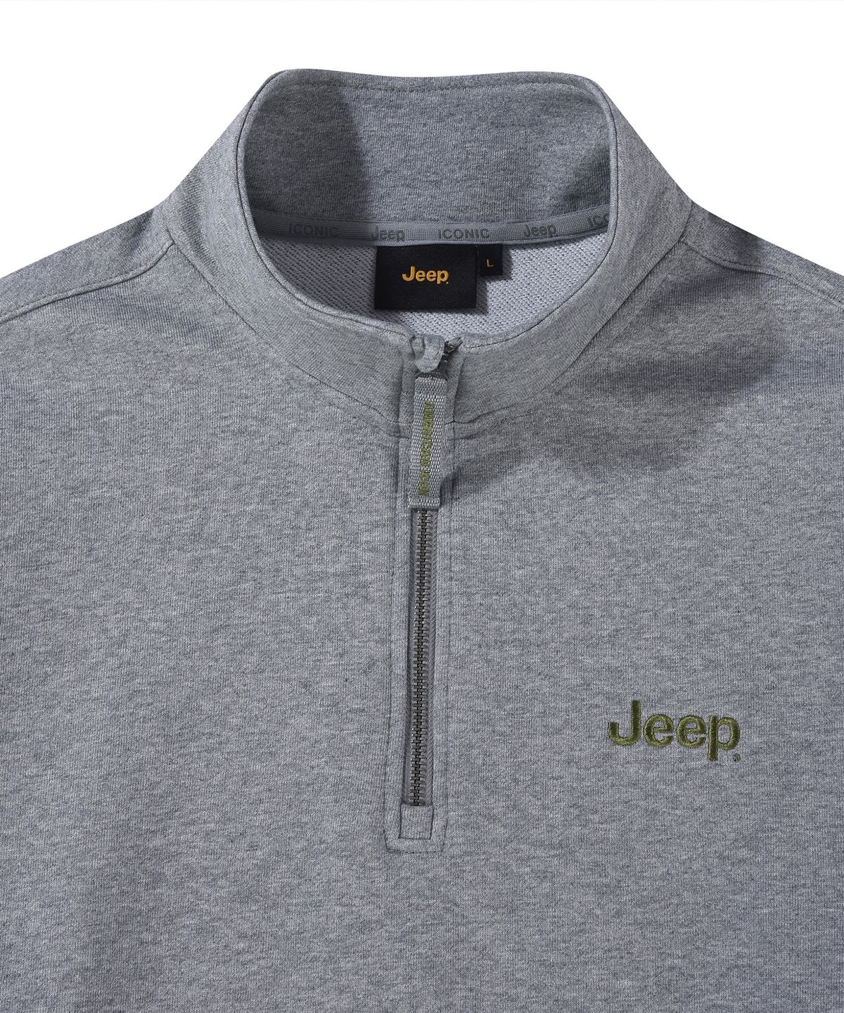 지프(JEEP) [360g] M-Logo 반집업 맨투맨 (JR5TSU838GR)