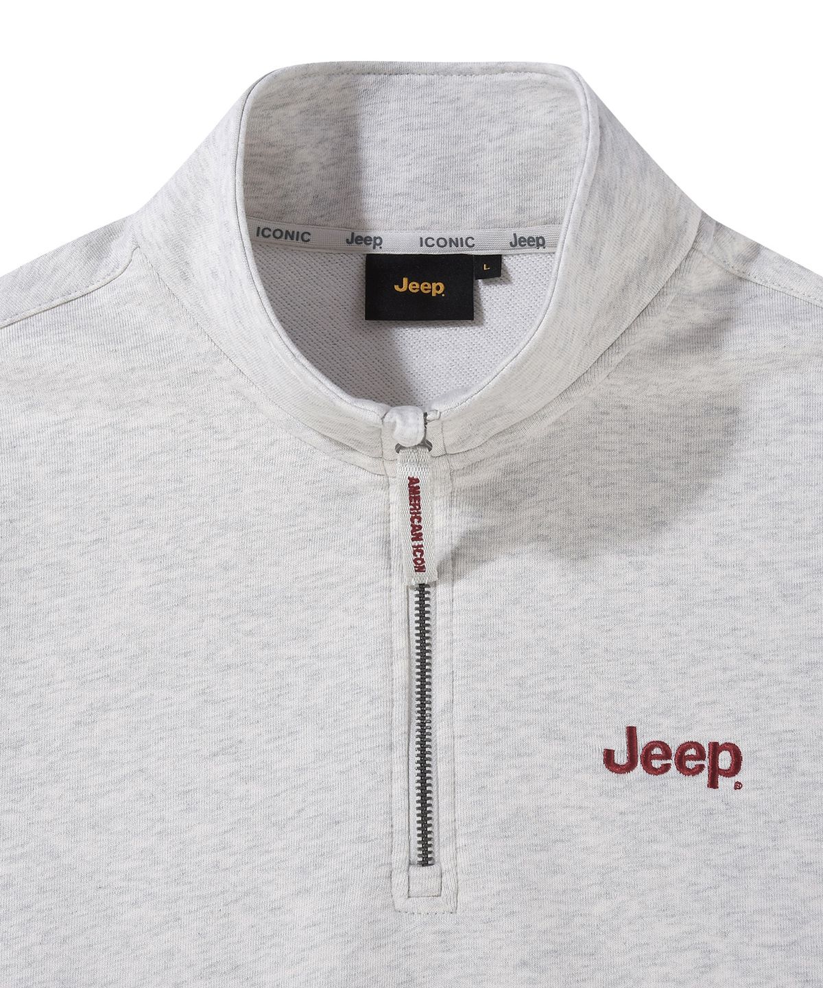 지프(JEEP) [360g] M-Logo 반집업 맨투맨 (JR5TSU838MR)