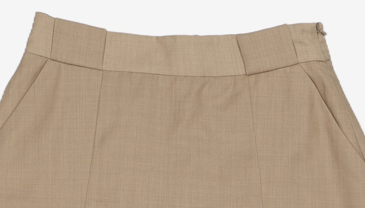 마리떼 프랑소와 저버(MARITHÉ + FRANҪOIS GIRBAUD) W PLEATS SKIRT brown S