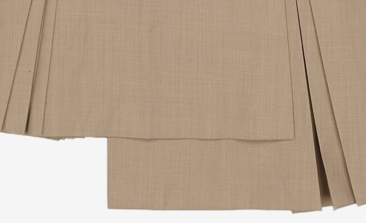 마리떼 프랑소와 저버(MARITHÉ + FRANҪOIS GIRBAUD) W PLEATS SKIRT brown S