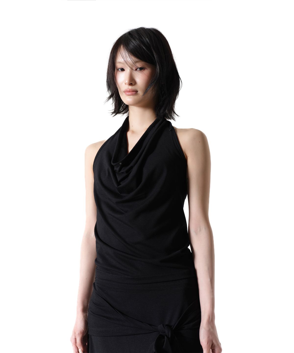 더블에스씨 아카이브(WSC ARCHIVE) Jersey button drape Top 001