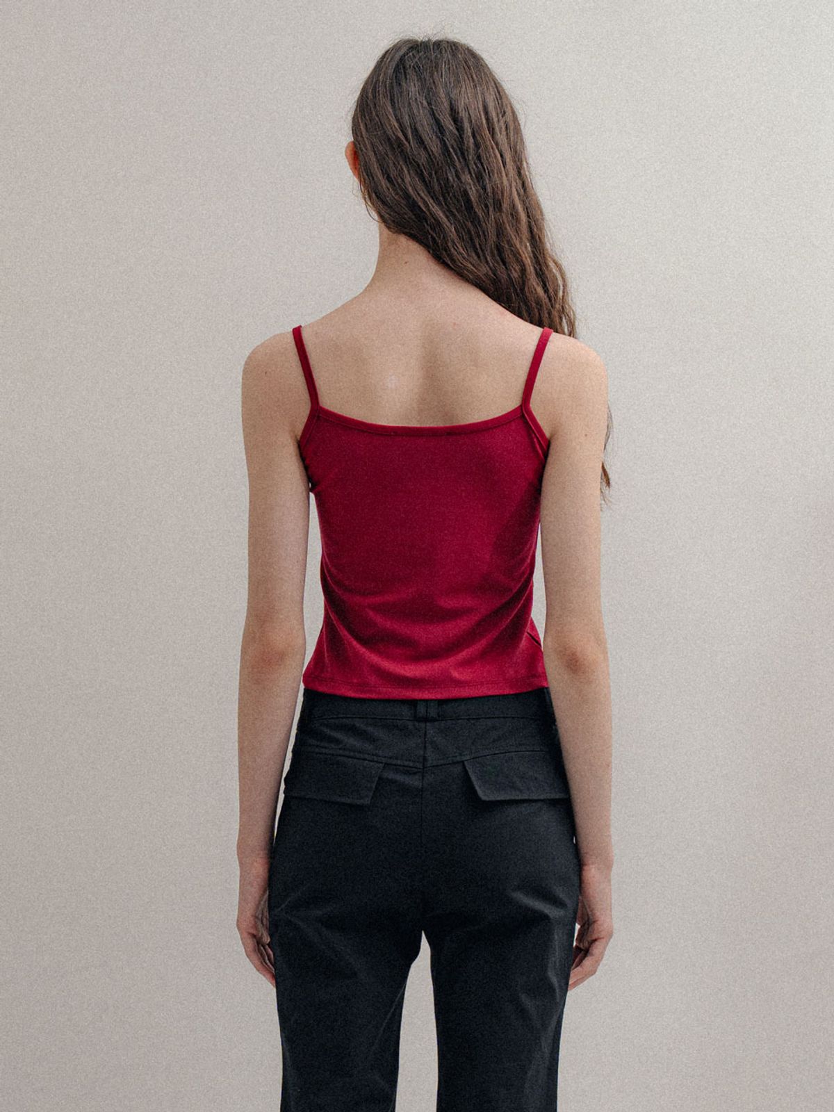 비수스(VISUS) Basic Sleeveless_Burgundy