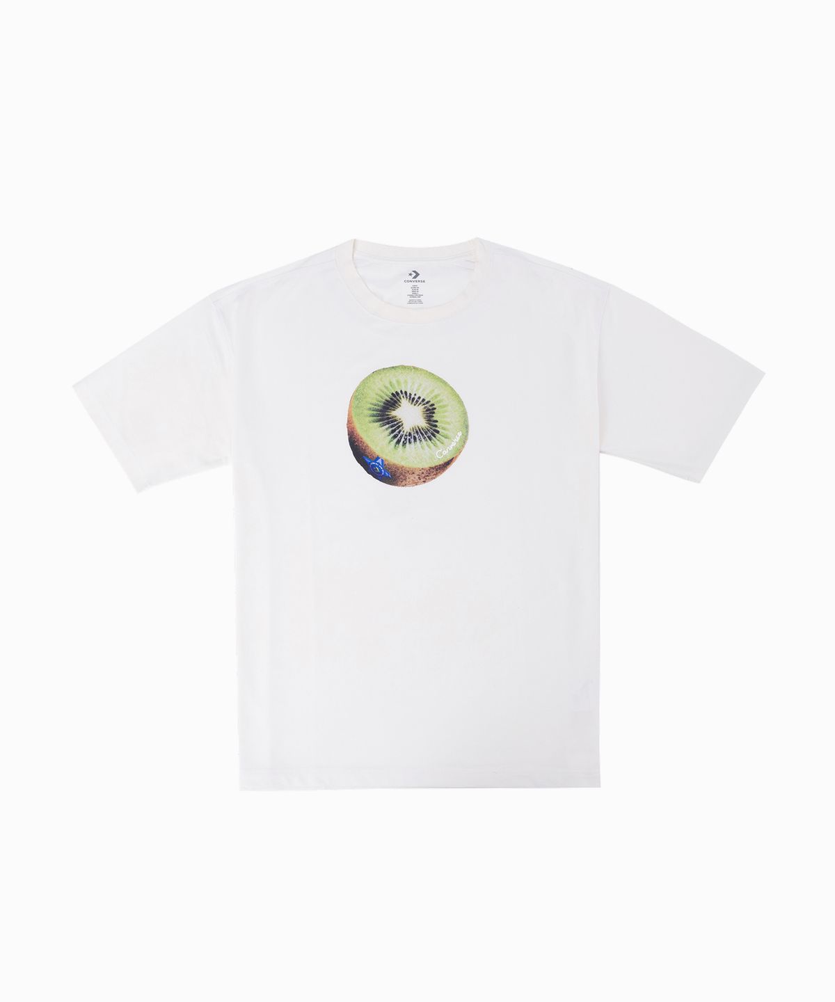 컨버스(CONVERSE) 소로나 프루트 그래픽 티셔츠 화이트 MCK077-001