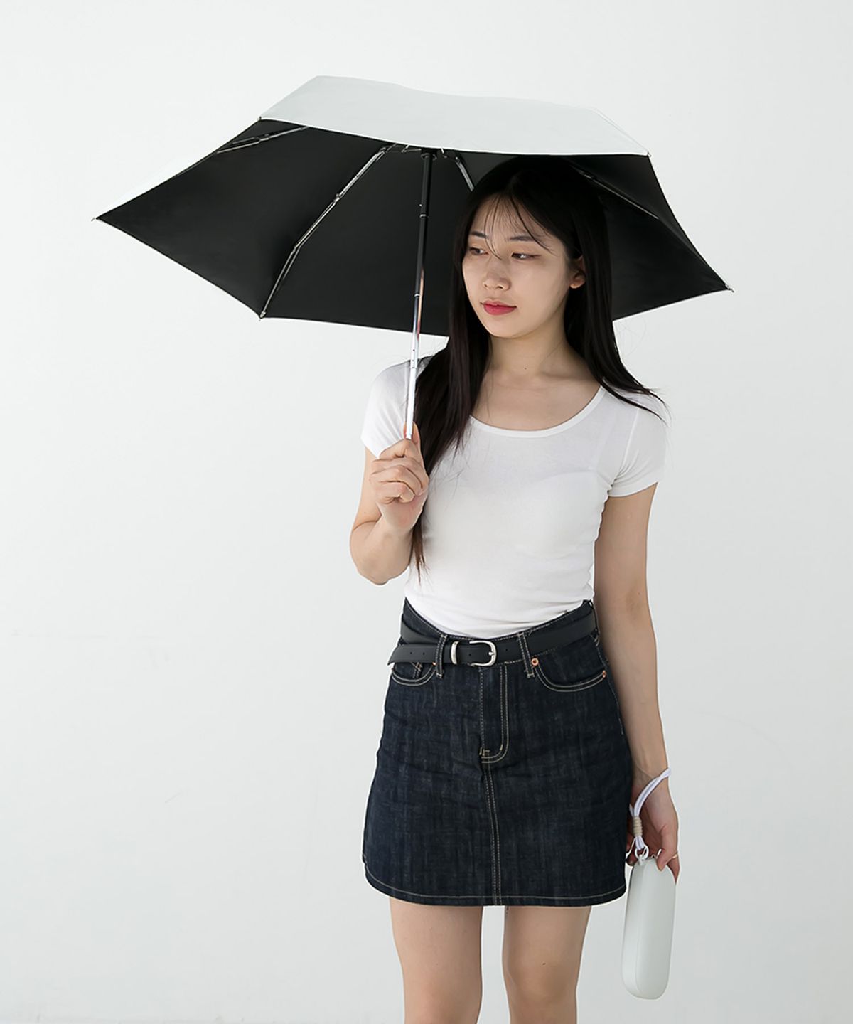 니브제이(NIVJ) NJ_5단 파우치 링스트랩 암막 양우산- 7COLOR
