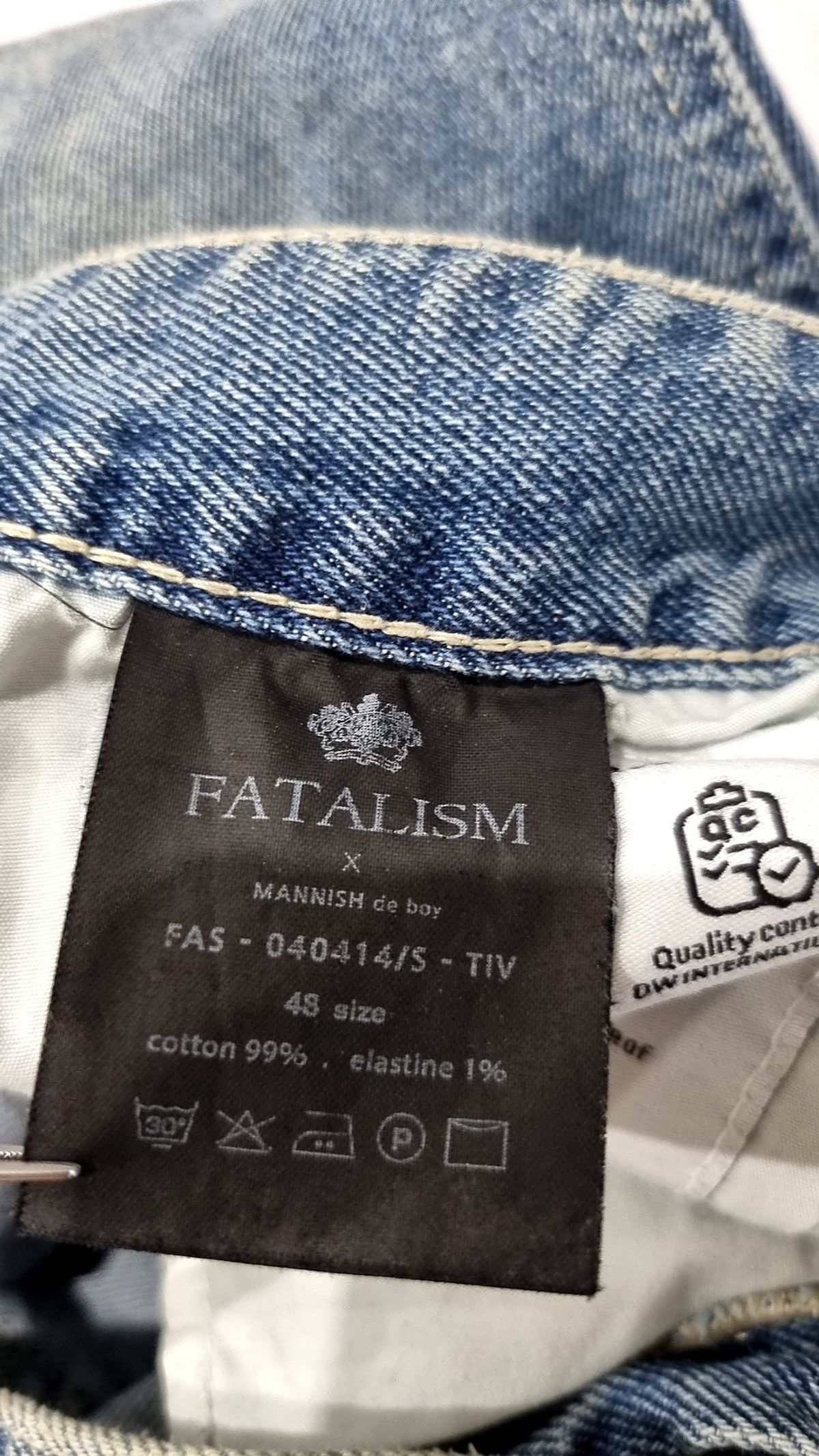페이탈리즘(FATALISM) 청/데님 팬츠 43