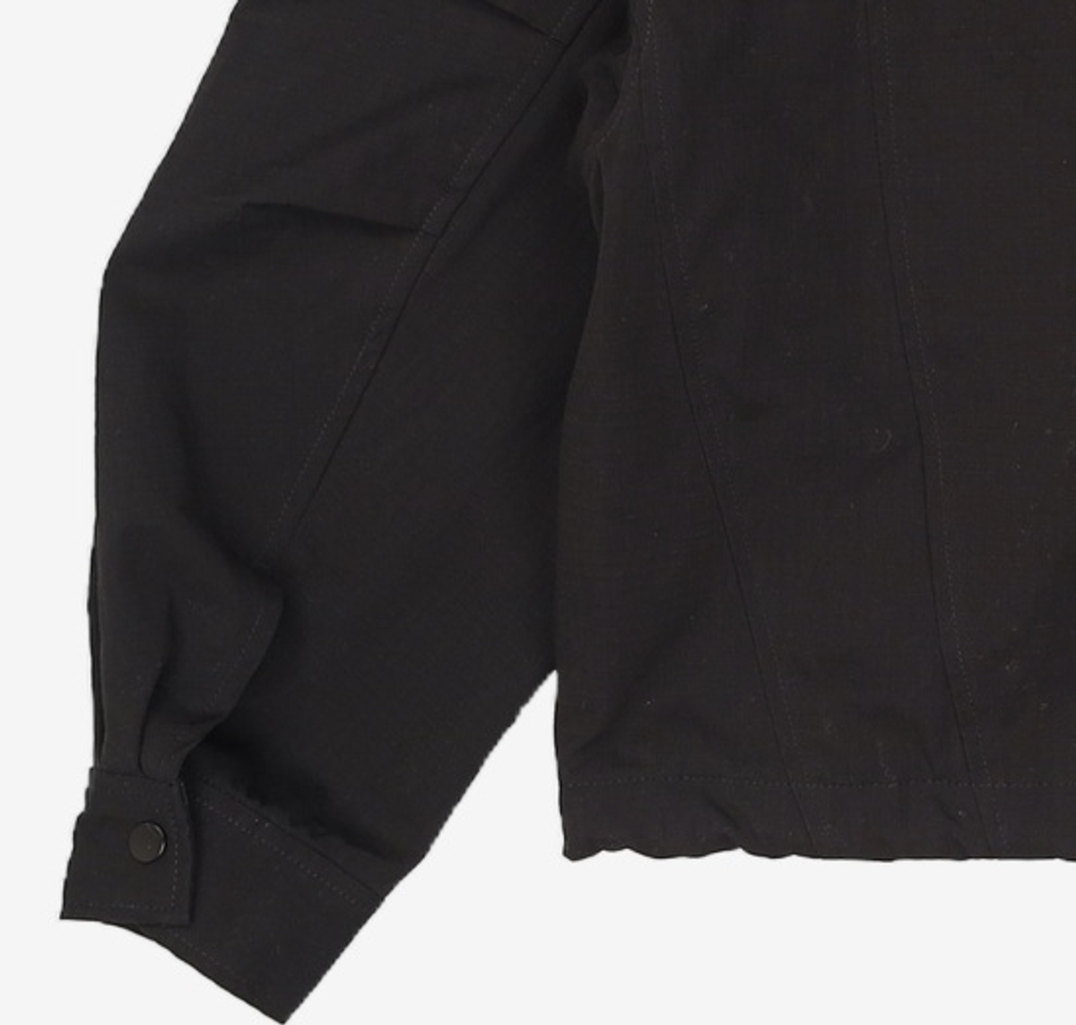 메종미네드(MAISON MINED) INCISION DOUBLE HIGHNECK JUMPER BLACK S