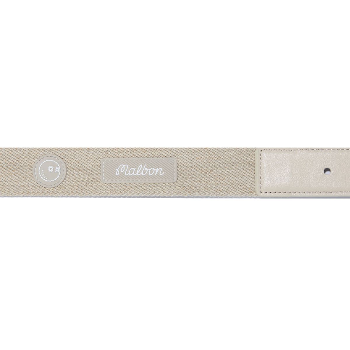 말본 골프(MALBON GOLF) 와펜 포인트 웨빙 벨트 BEIGE