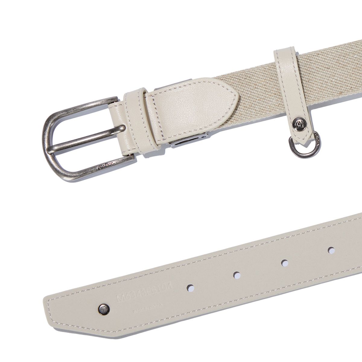 말본 골프(MALBON GOLF) 와펜 포인트 웨빙 벨트 BEIGE