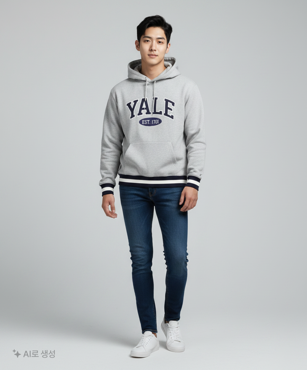 예일(YALE) 후드 티셔츠 L