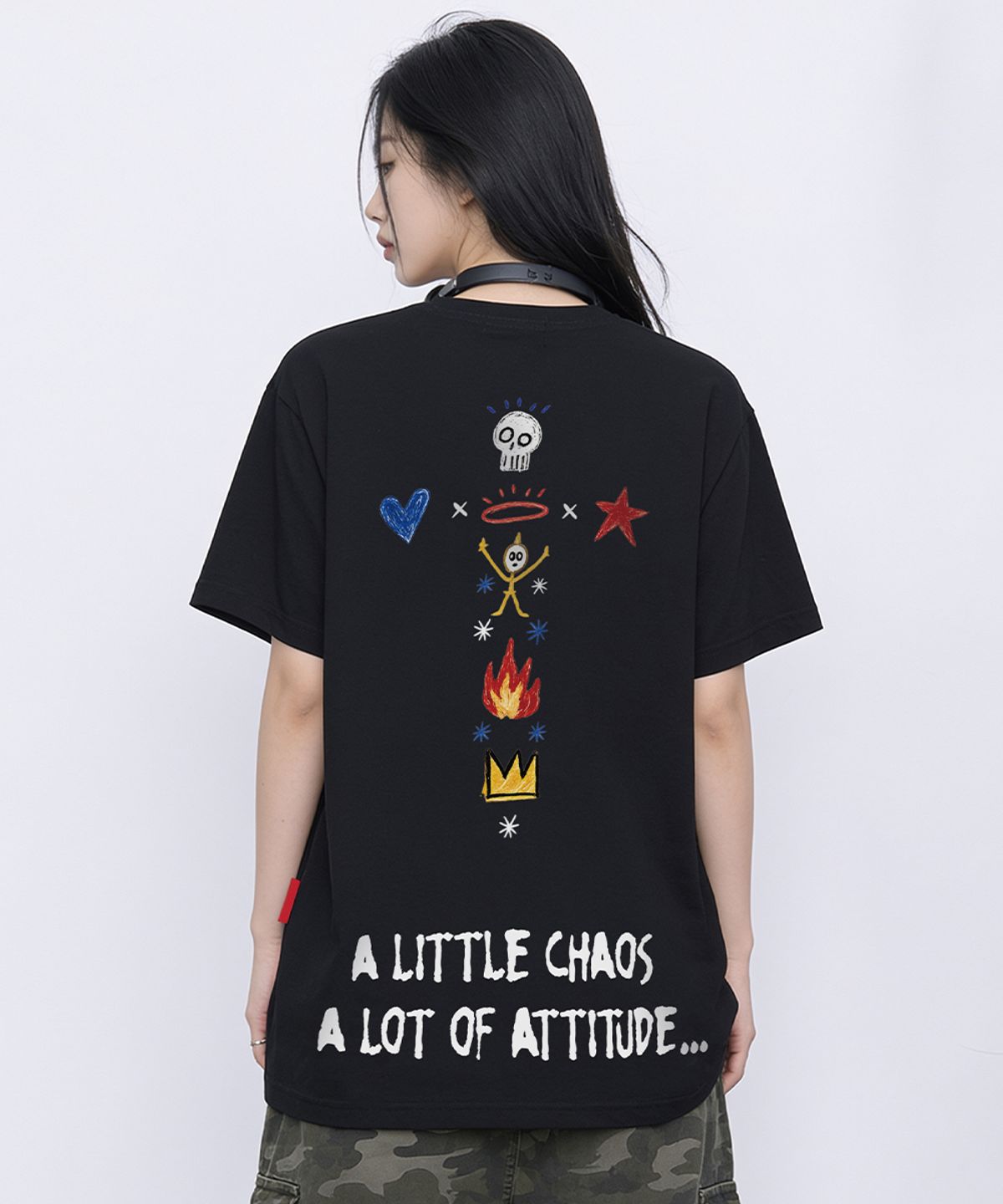 아티스트웨어(ARTISTWEAR) [ATW] 카오스 스케치 반팔티 - 2COLOR