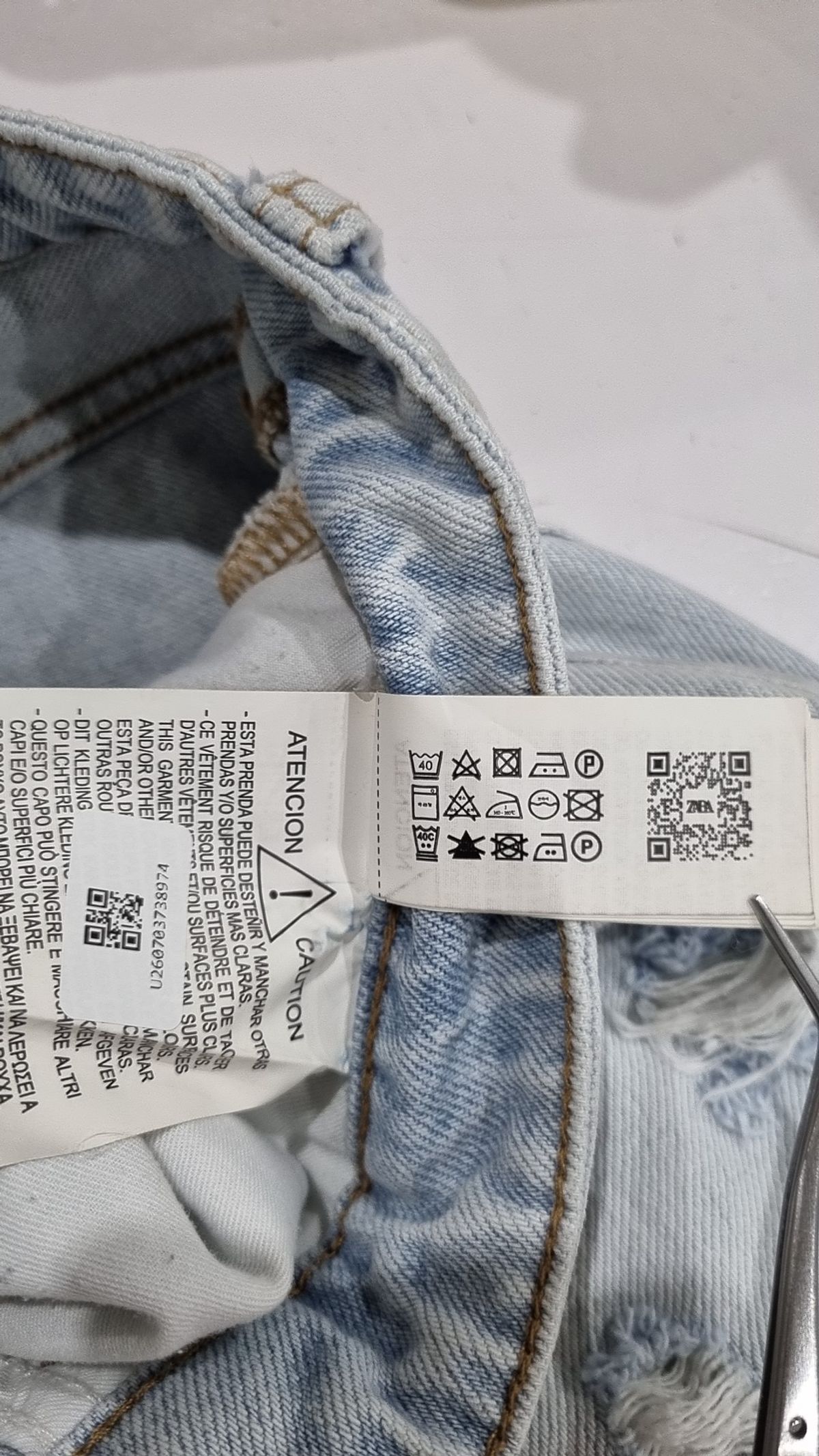 자라(ZARA) 청/데님 팬츠 38