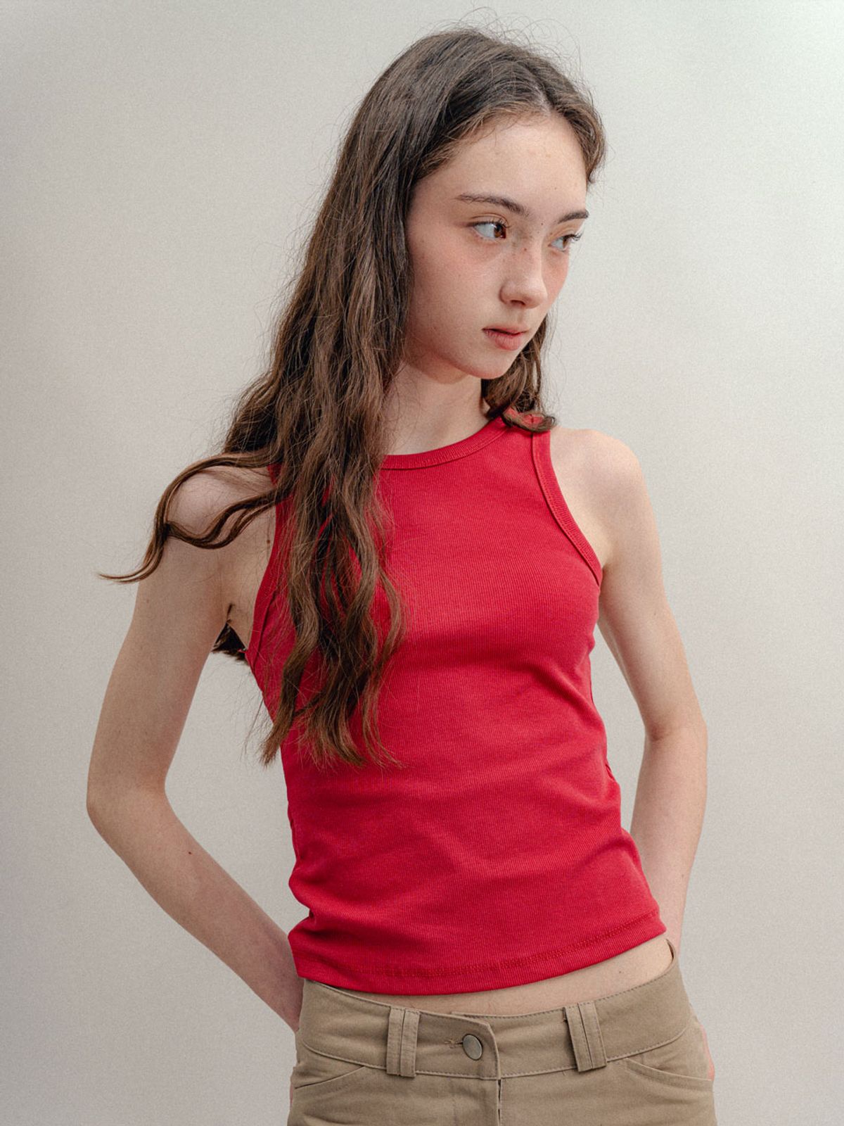 비수스(VISUS) Back Hole Sleeveless_Pink