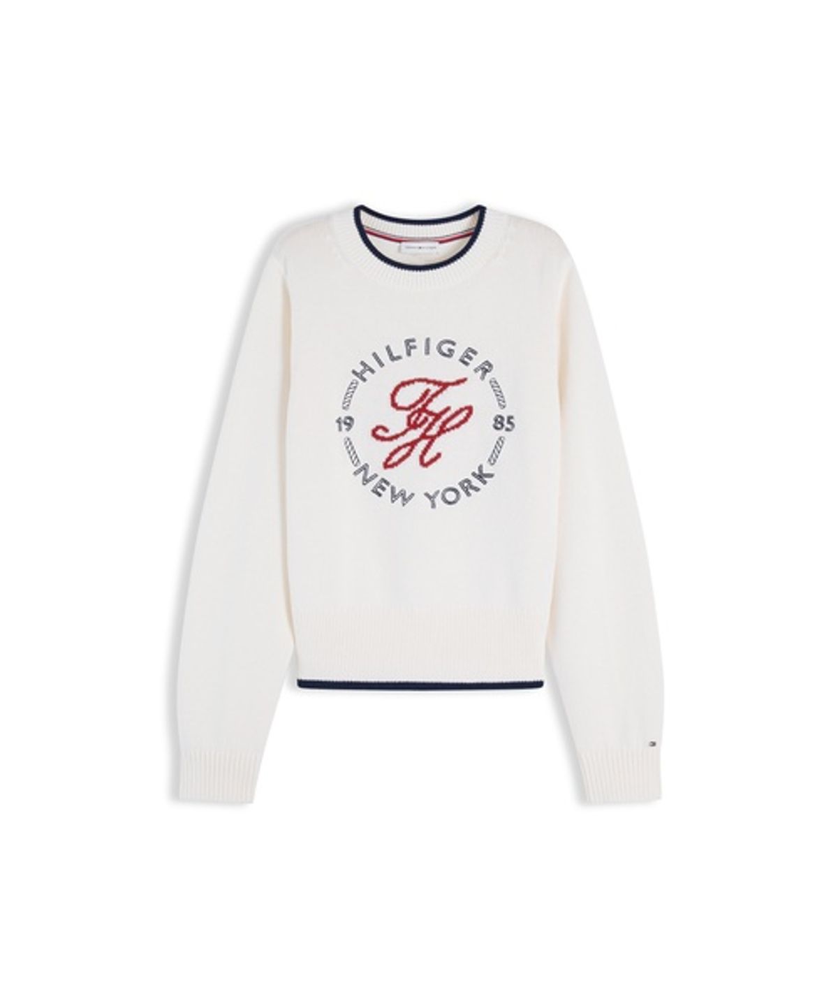 타미힐피거(TOMMY HILFIGER) 스크립트 로고 크루넥 스웨터 (T22G6KTO032WT1Z00)