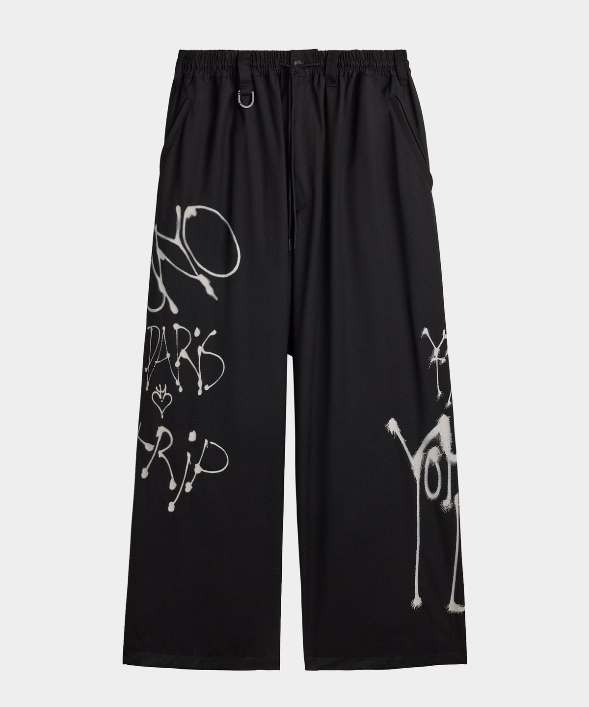 와이쓰리(Y-3) (M) 치토 GFX 울 와이드 팬츠 블랙 M GFX WL WD PT BLACK