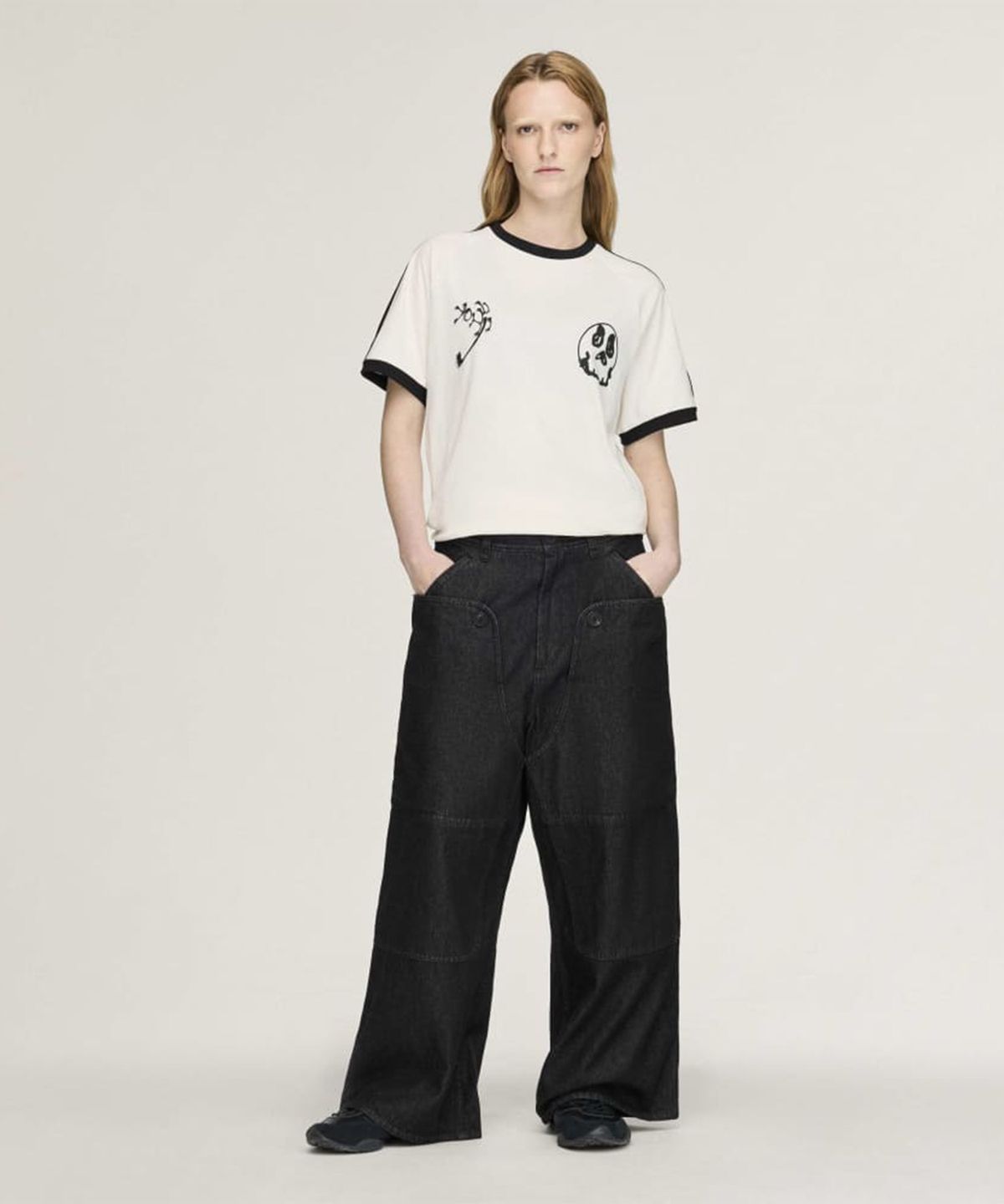 와이쓰리(Y-3) (U) 치토 GFX 캘리 숏 슬리브 티셔츠 화이트 GFX CALI SS TEE CHALK WHITE