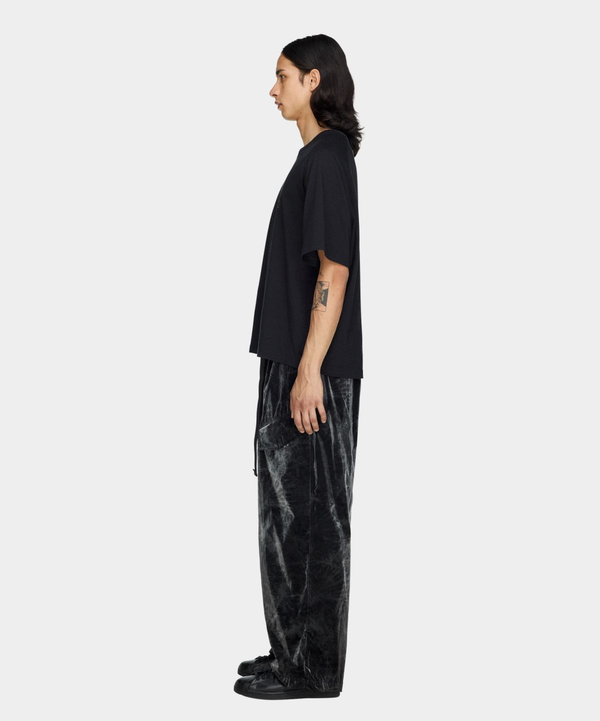 와이쓰리(Y-3) (U) 마블 나일론 테이퍼드 팬츠 블랙 MRB NYL TPRD PT BLACK