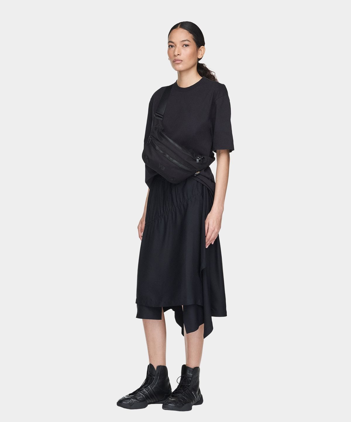 와이쓰리(Y-3) (U) 스테이플 패니 백 블랙 Y-3 FANNY PACK