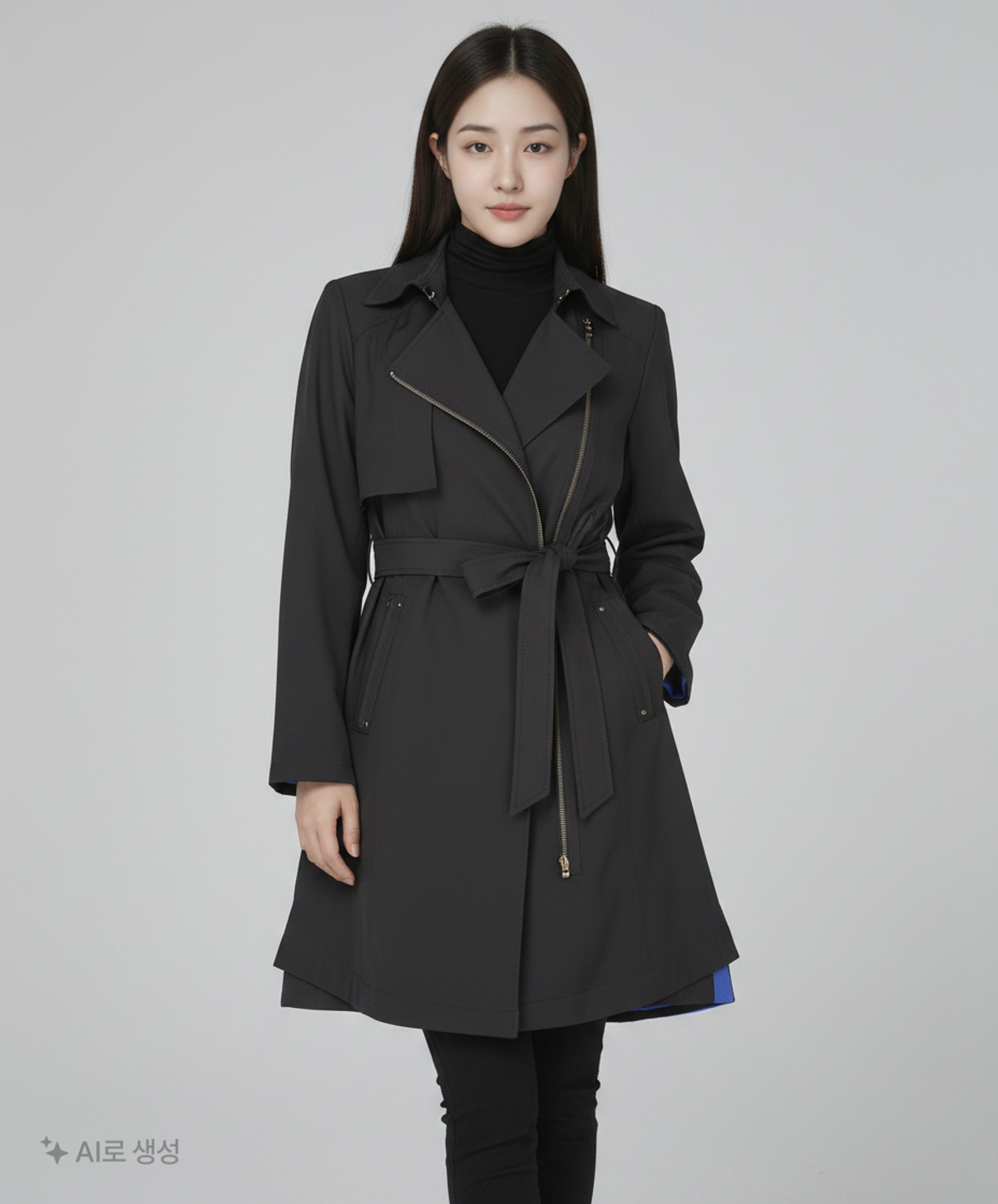 지센(zishen) 봄 가을 코트 90