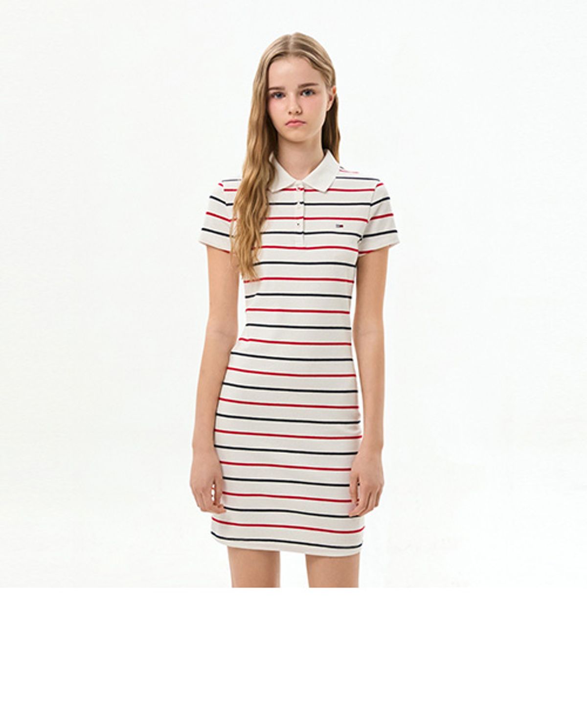 타미진스(TOMMY JEANS) 립 바디콘 폴로 드레스 (T32G6WOP03TWT10FB)