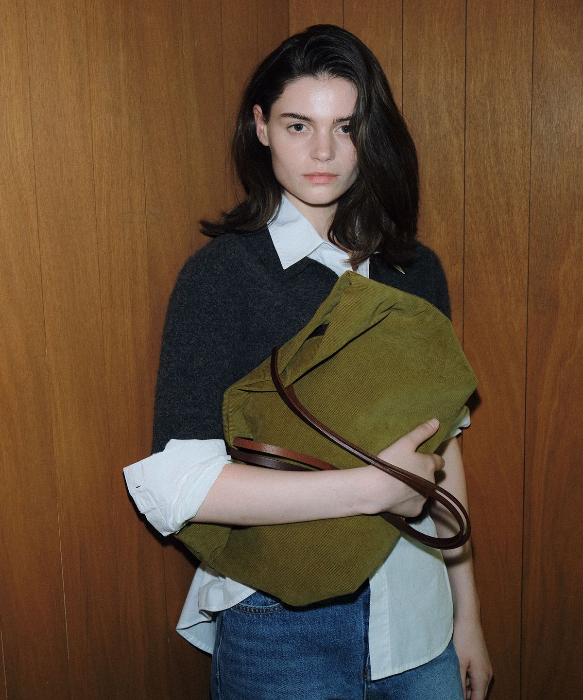 108파운드(108POUND) Kevin Shopper Bag_Olive