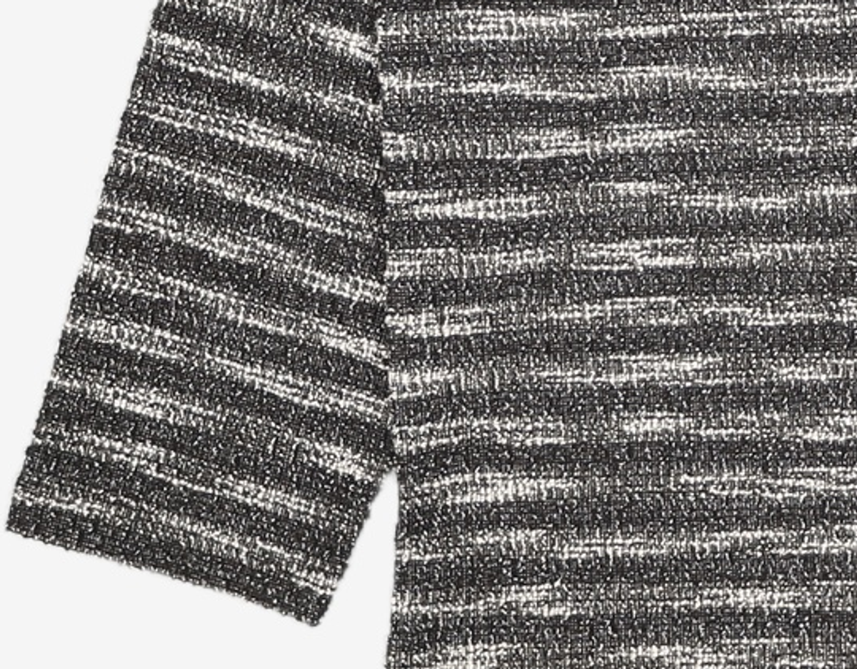 메종미네드(MAISON MINED) MIXED BOUCLE KNIT LONG SLEEVE BLACK L