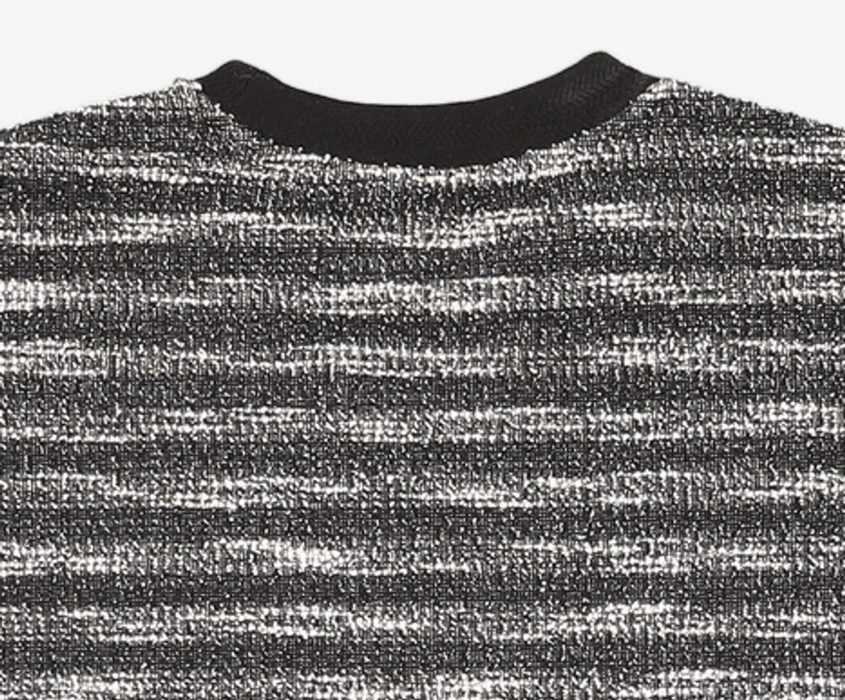 메종미네드(MAISON MINED) MIXED BOUCLE KNIT LONG SLEEVE BLACK L