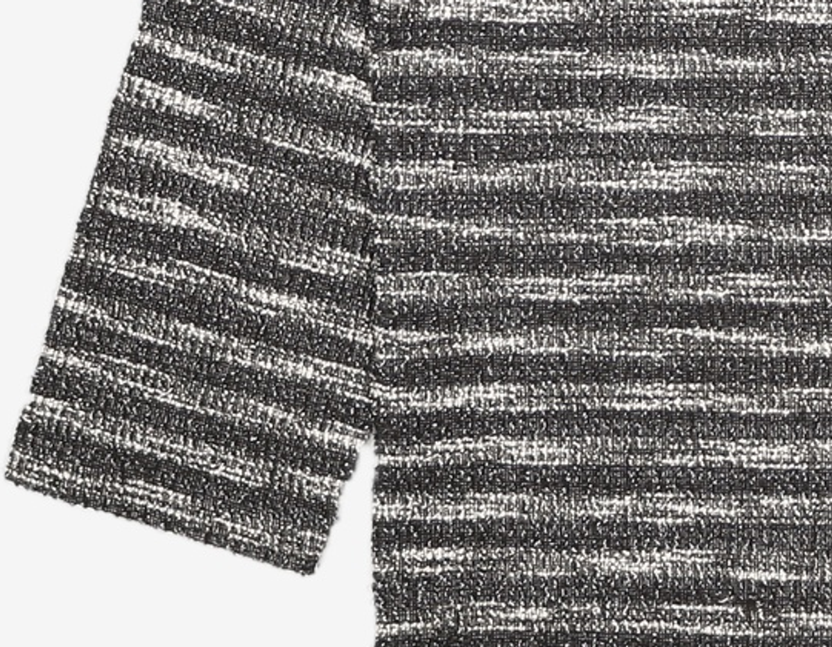 메종미네드(MAISON MINED) MIXED BOUCLE KNIT LONG SLEEVE BLACK L