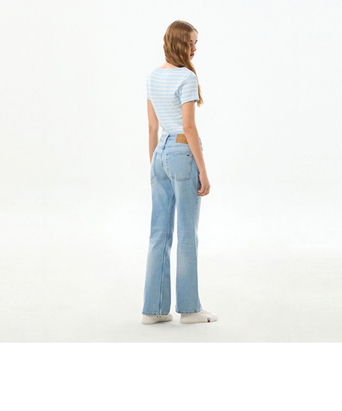 타미진스(TOMMY JEANS) 클레오 코튼 블렌드 데님 팬츠 (T32G6NEF54TWT11AB)