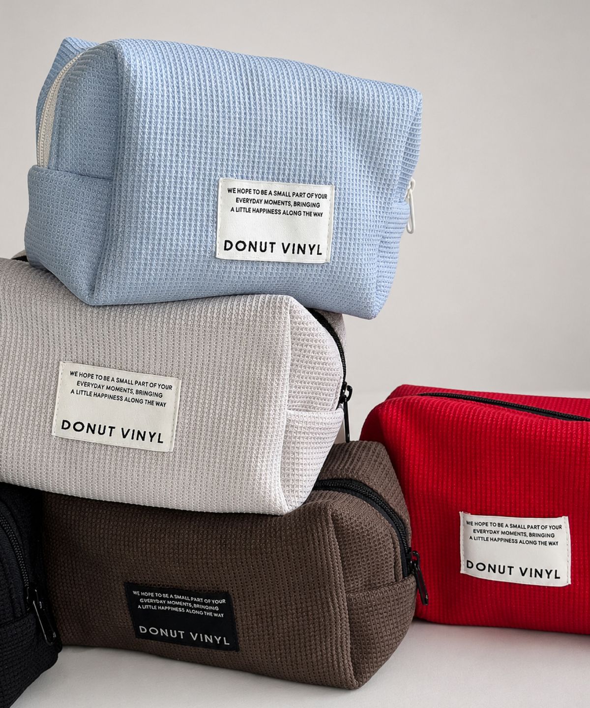 도넛바이닐샵(DONUTVINYLSHOP) waffle cube pouch (5colors)