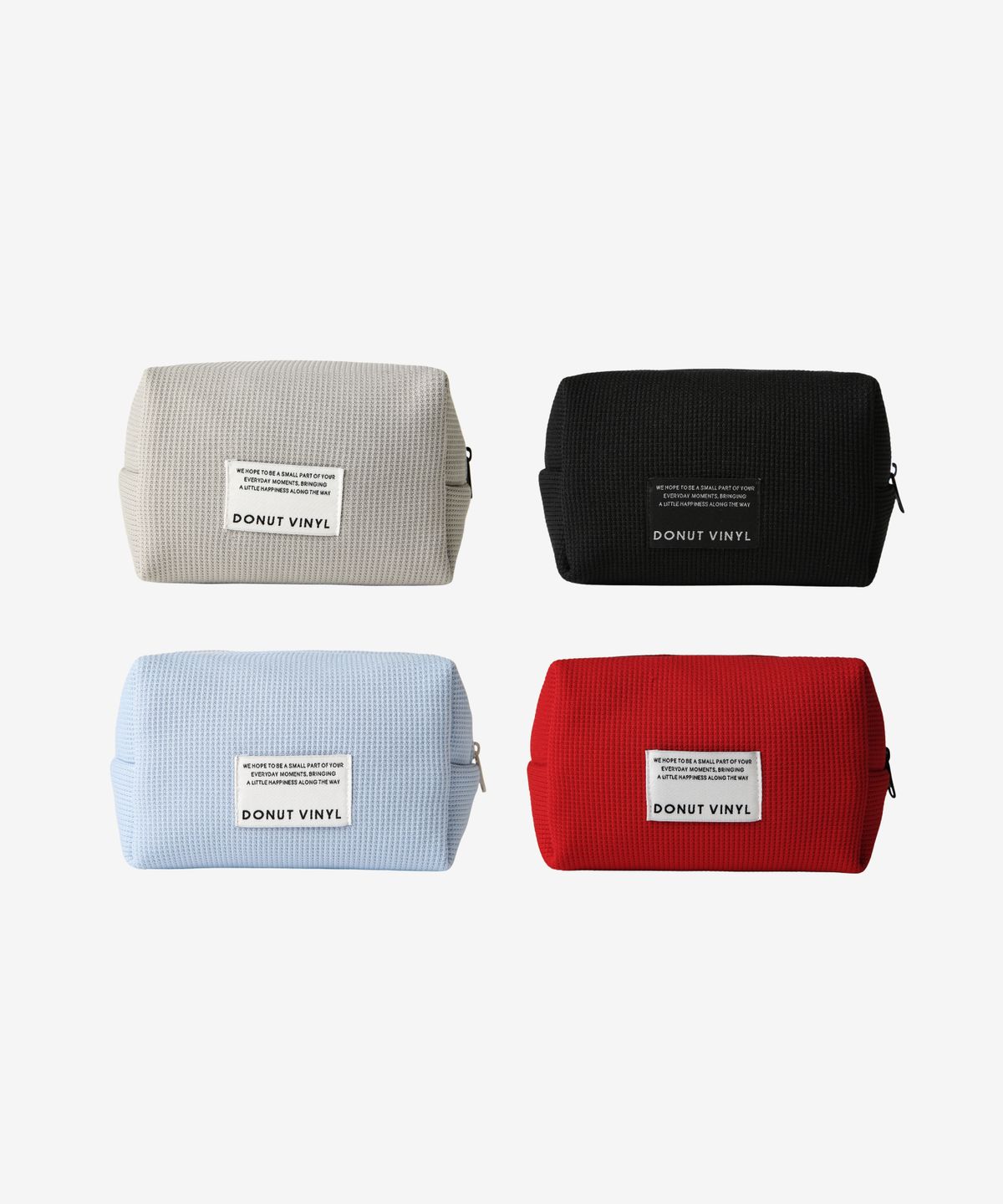 도넛바이닐샵(DONUTVINYLSHOP) waffle cube pouch (5colors)