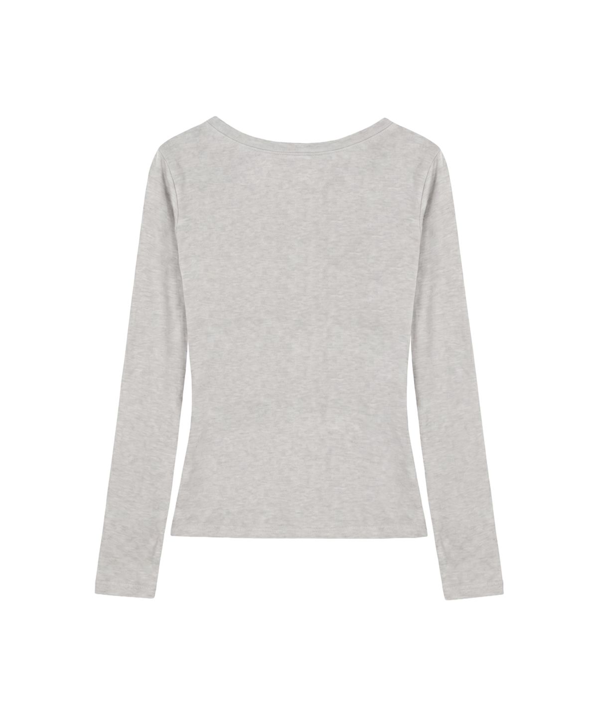 파시온(PASION) 무드 시그널 긴팔티_라이트 그레이 Mood signal Long sleeve tee_Light Gray