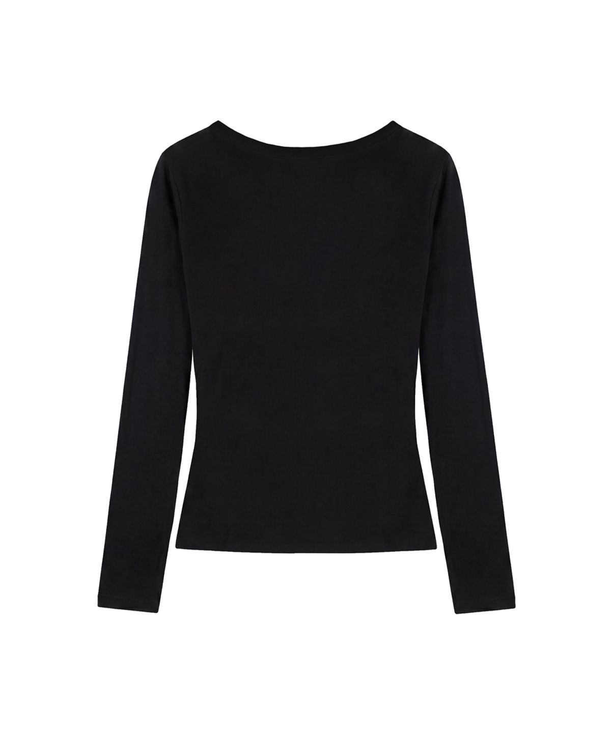 파시온(PASION) 무드 시그널 긴팔티_블랙  Mood signal Long sleeve tee_Black