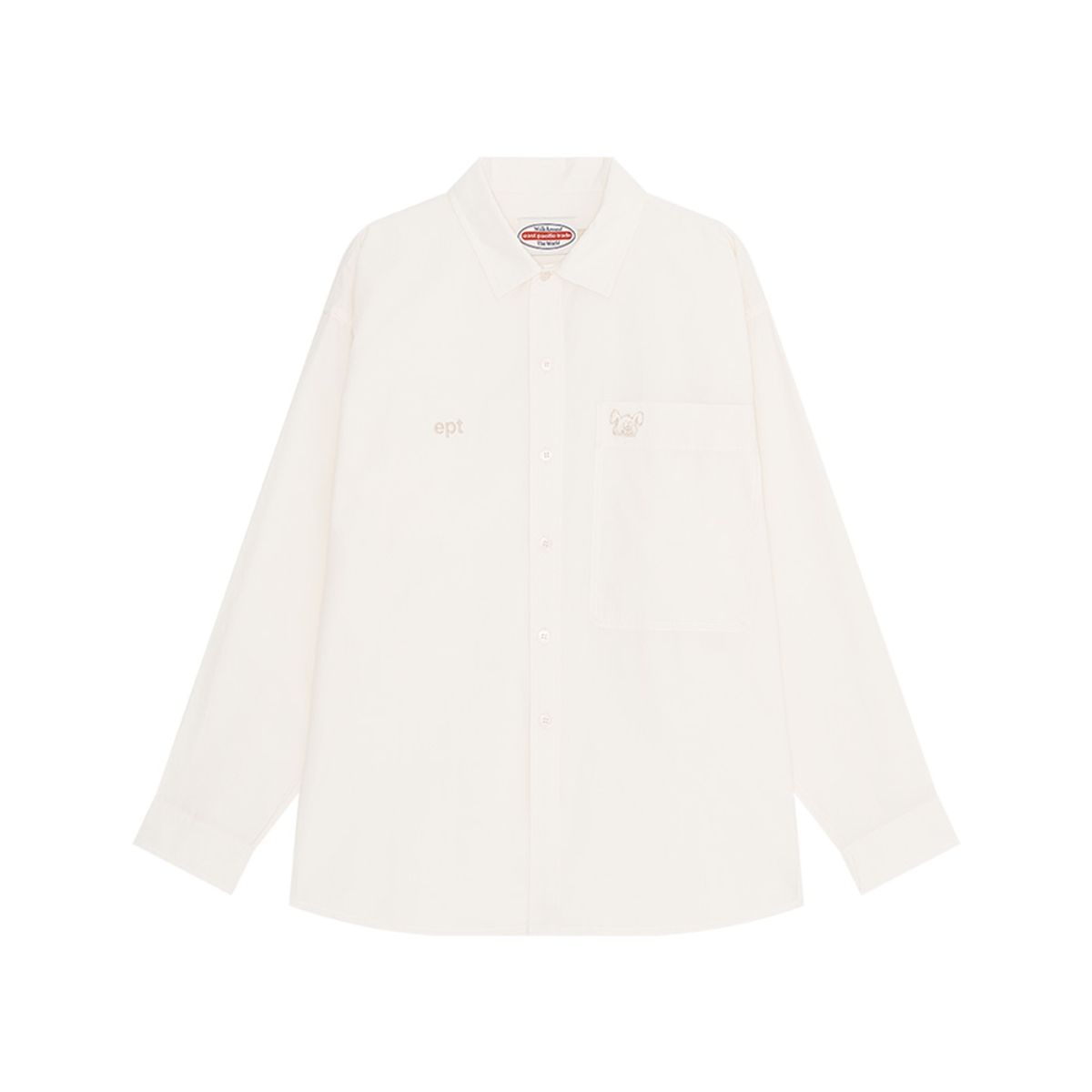 이피티(EPT) NIBBLE BIG POCKET SHIRT (CREAM)