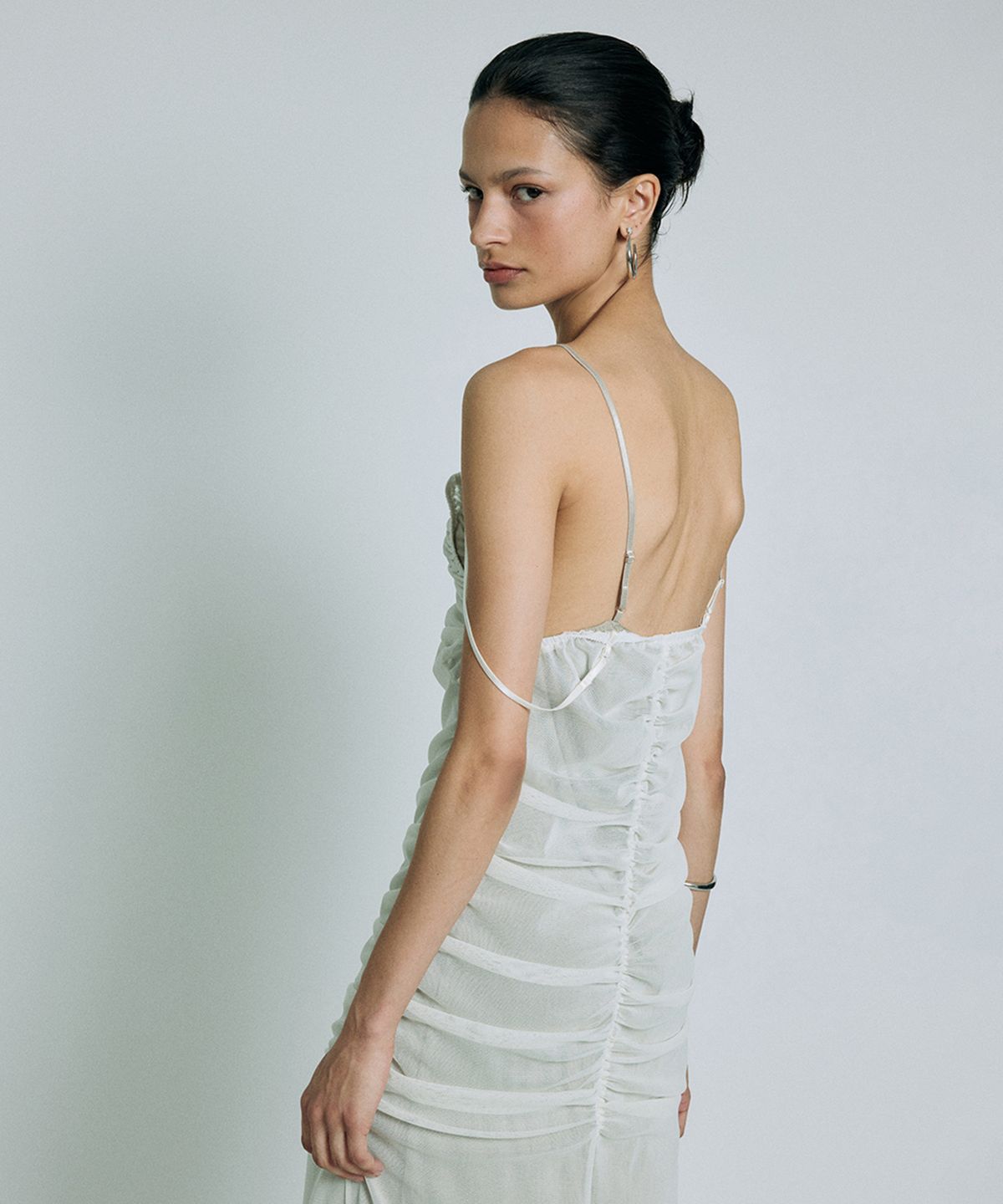 프로젝트 웨이브(PROJECT WAVE) Mesh Strap Dress (4COLOR)