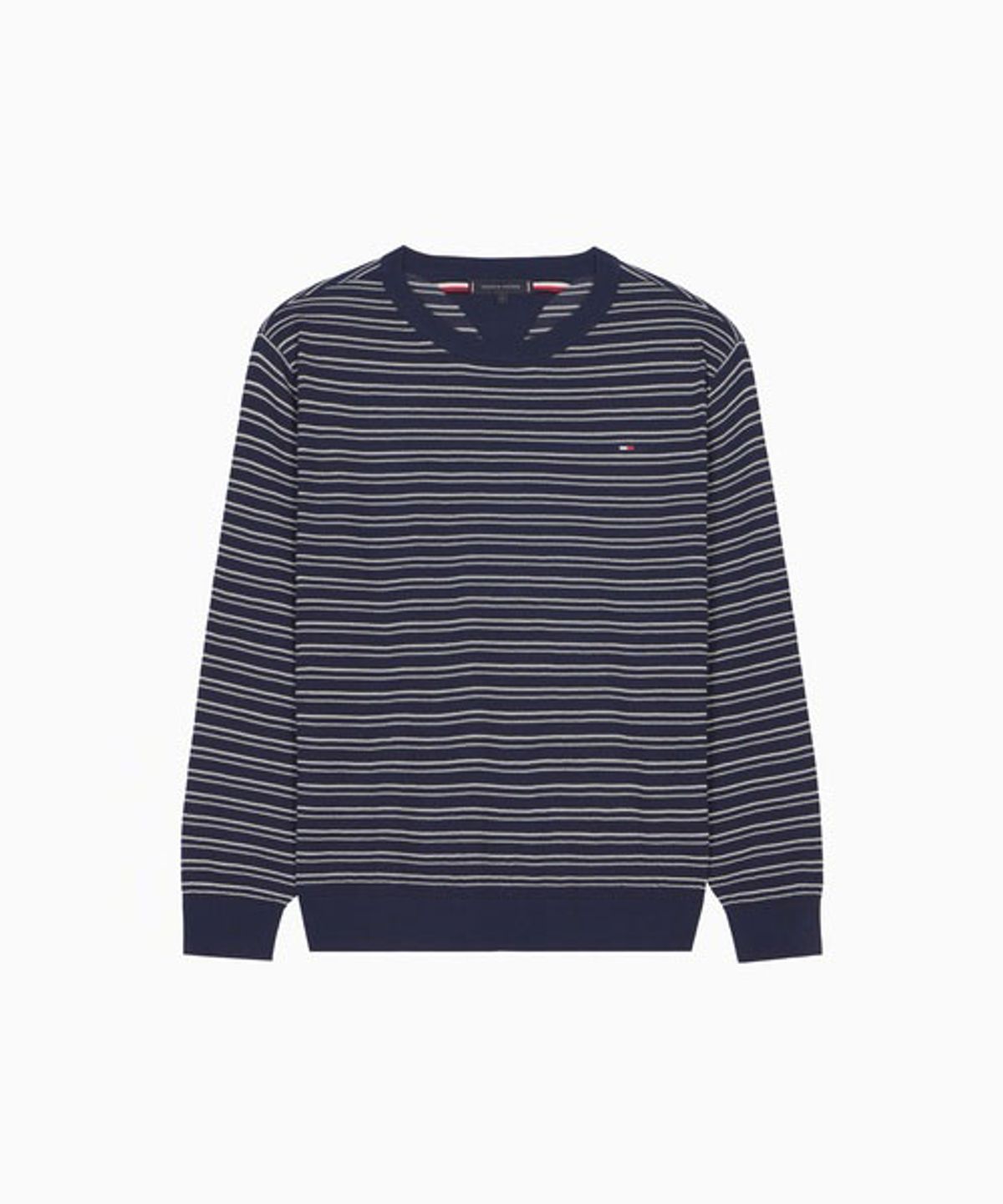 타미힐피거(TOMMY HILFIGER) 코튼 스트라이프 풀오버 (T12G6KPO701ML1DW5)