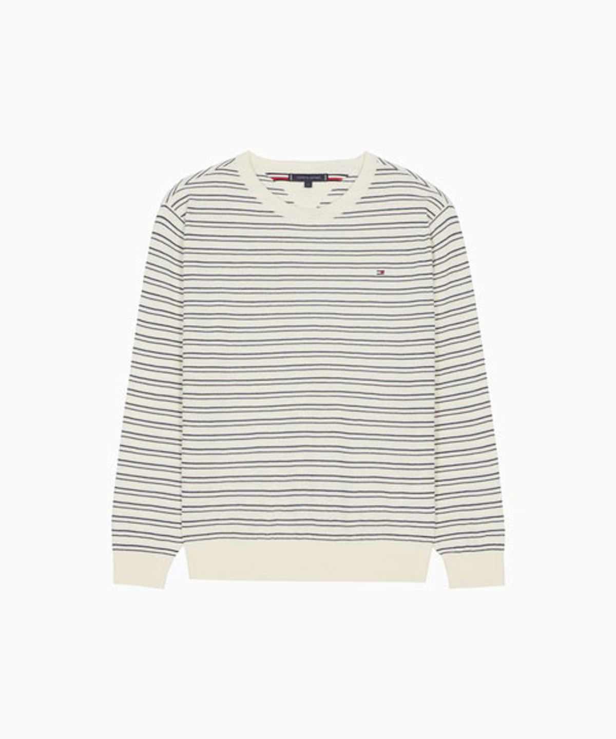 타미힐피거(TOMMY HILFIGER) 코튼 스트라이프 풀오버 (T12G6KPO701ML1Z00)