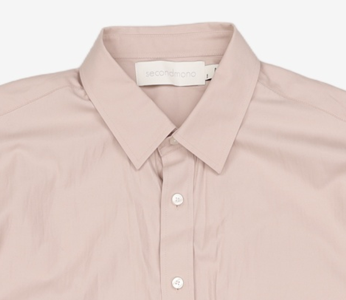세컨모놀로그(SECONDMONO) (TIE SET)Side Slit Oversized Cotton Shirt [7 color]_SESH008 L