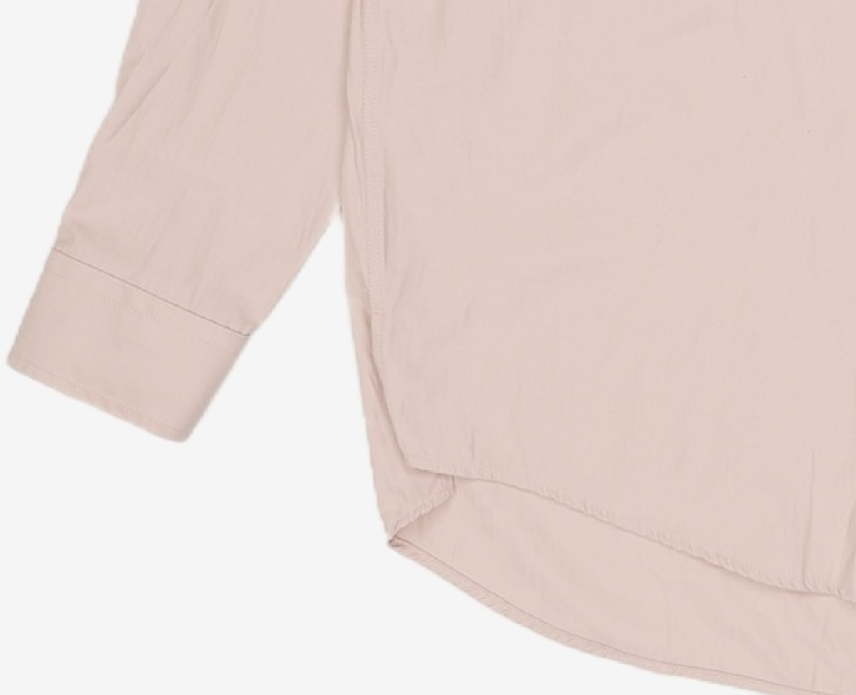 세컨모놀로그(SECONDMONO) (TIE SET)Side Slit Oversized Cotton Shirt [7 color]_SESH008 L