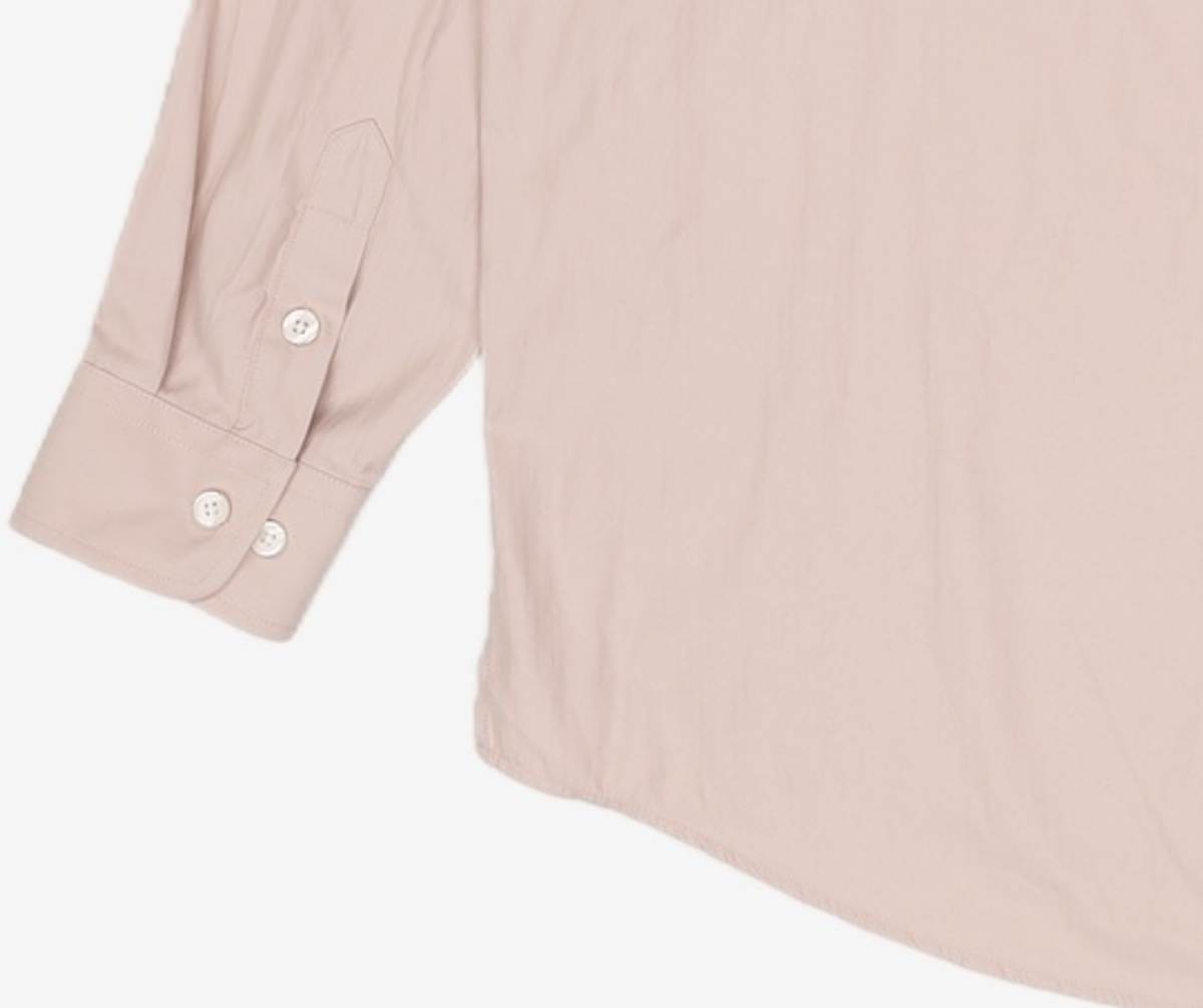 세컨모놀로그(SECONDMONO) (TIE SET)Side Slit Oversized Cotton Shirt [7 color]_SESH008 L