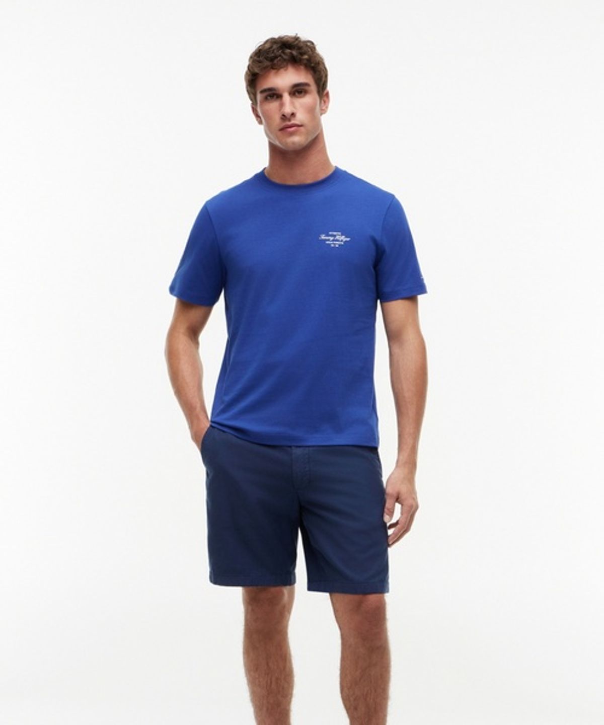 타미힐피거(TOMMY HILFIGER) 노티컬 백 포토 레귤러 핏 티셔츠 (T12G6TPO350MT1C6Z)