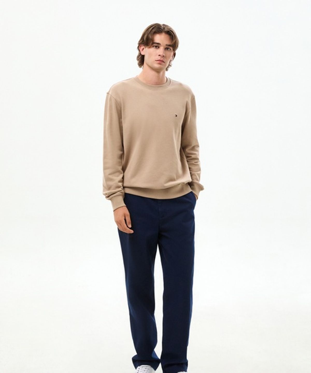타미힐피거(TOMMY HILFIGER) 에센셜 테리 크루넥 티셔츠 (T12G6TPO030MT1AEG)