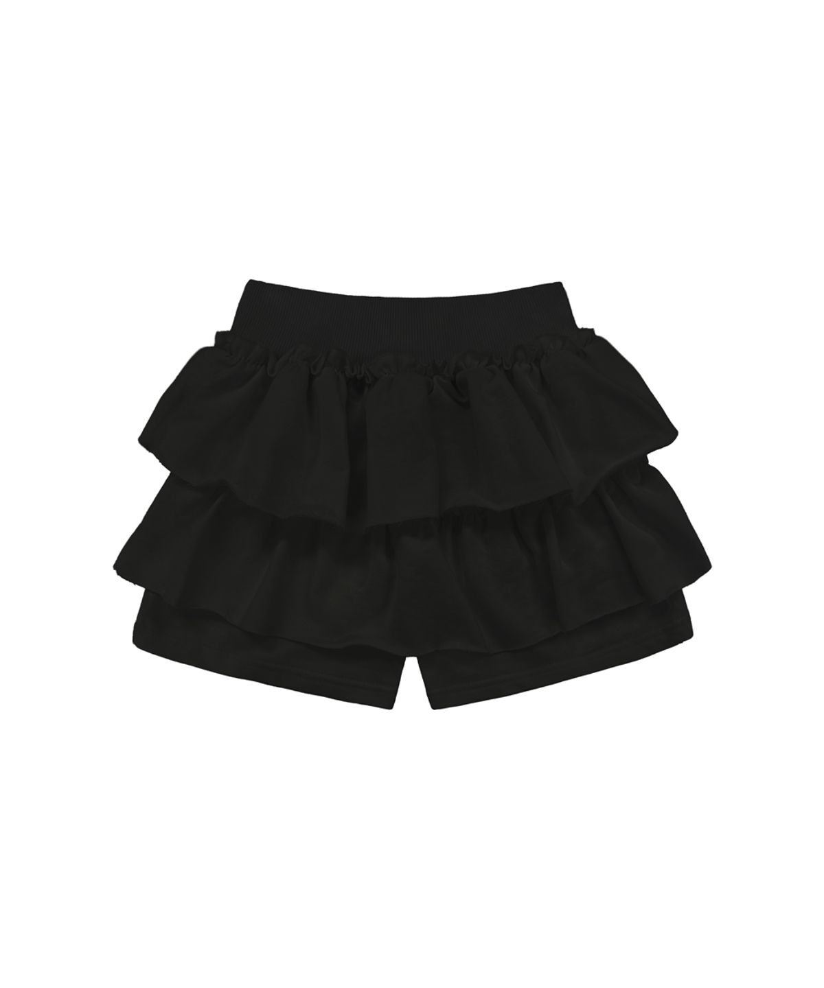 파시온(PASION) 러플 팝 미니 스커트_블랙 Ruffle Pop Mini Skirt_Black